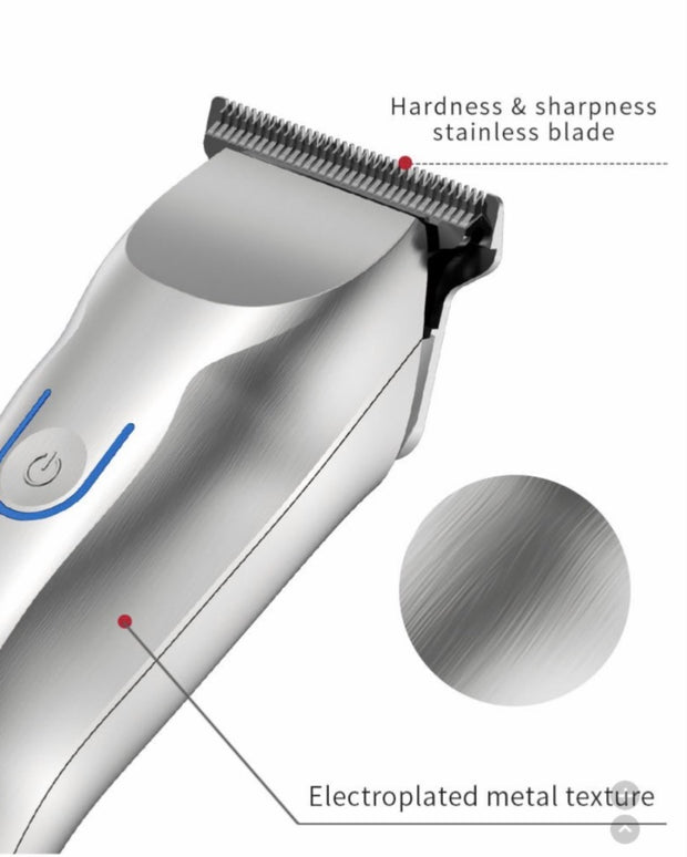 Metal body Professional Hair Trimmer Barber Men’s Cordless balding Hair Clippers Rechargeable Mini Electric Haircut machine